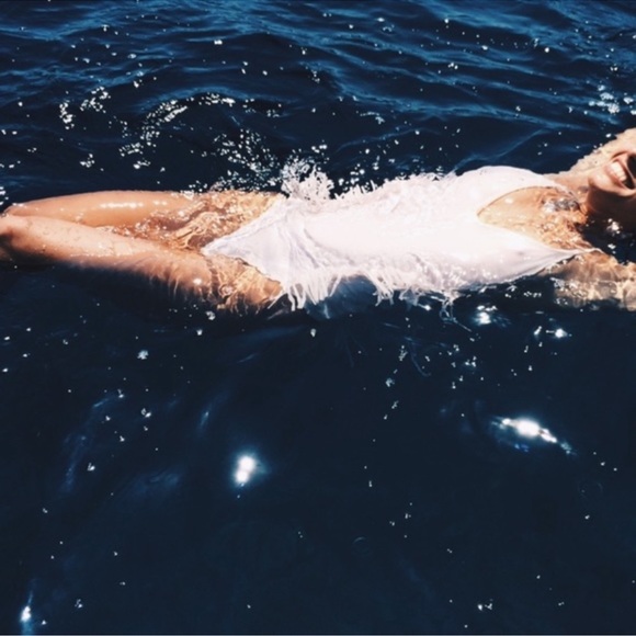 🎁NWT Free People x Amuse society one piece fringe swimsuit - Picture 3 of 13